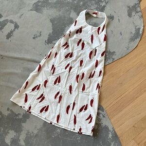 Shein NWT new chili pepper backless mini dress XS